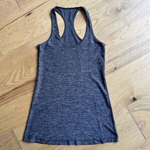 Lululemon Cool Racerback Heather Black Size 6 EUC